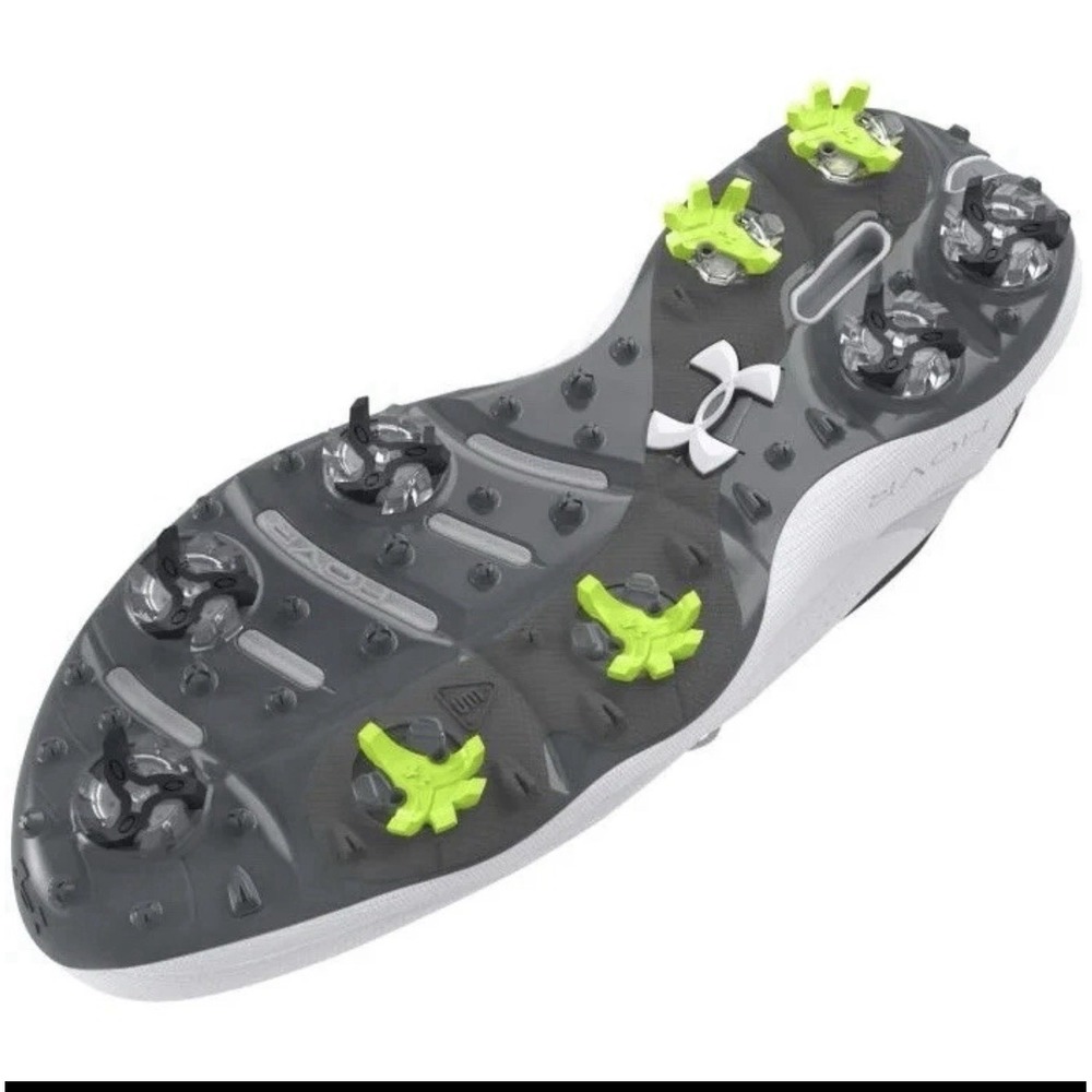 Under Armour HOVR Drive Pro Golf Shoes Men Size 11.5 3026919-100 White / Gray - Picture 5 of 5
